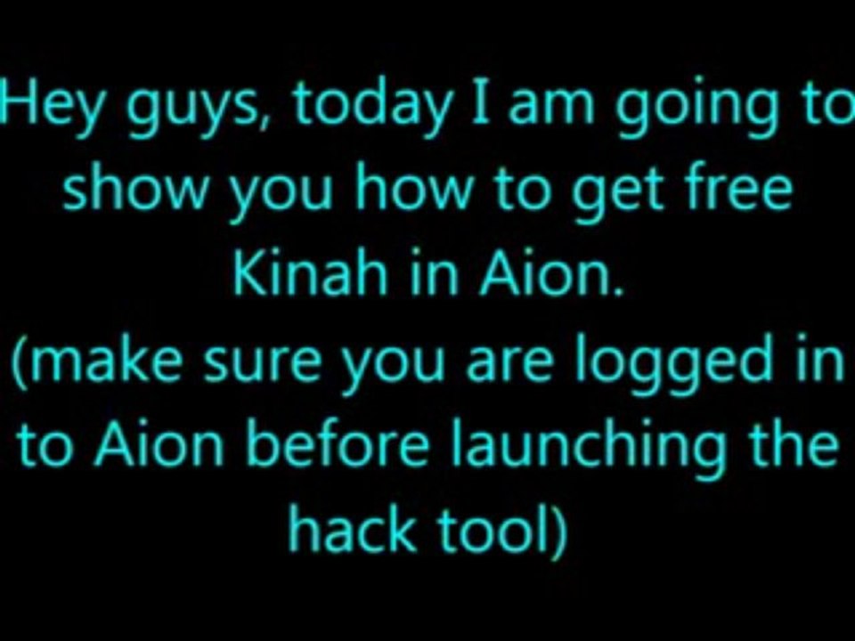 AION HACK TOOL - AION KINAH HACK 2013 [DOWNLOAD]