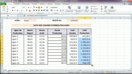 Correction du tp Excel numéro trois