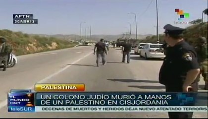 Palestino apuñaló a colono israelí en Cisjordania