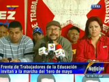 Trabajadores Socialistas de la Educación acompañarán en Lara marcha del Día del Trabajador