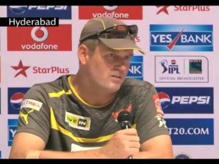 Sunrisers Hyderabad pre match press confrenece