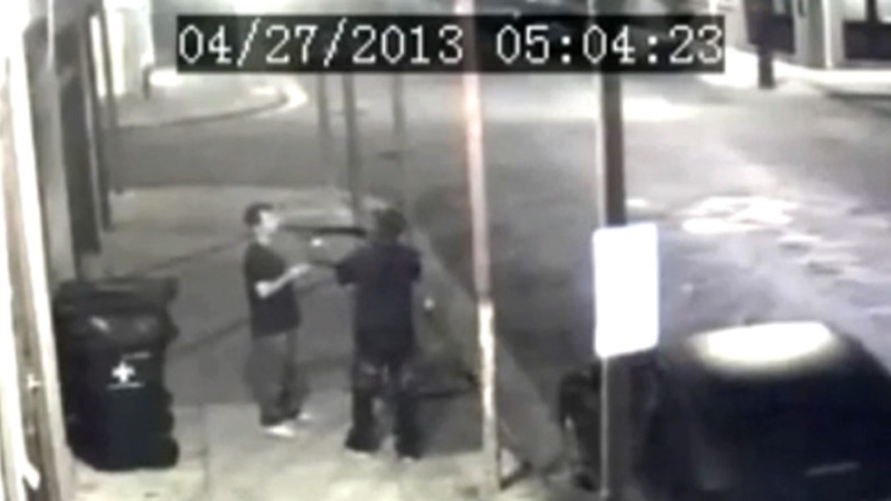 Dude Disarms Armed Robber Surveillance Video