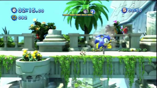 Sonic Generations - Sky Sanctuary Acte 1 - Défi 1 : Course Alter Ego !