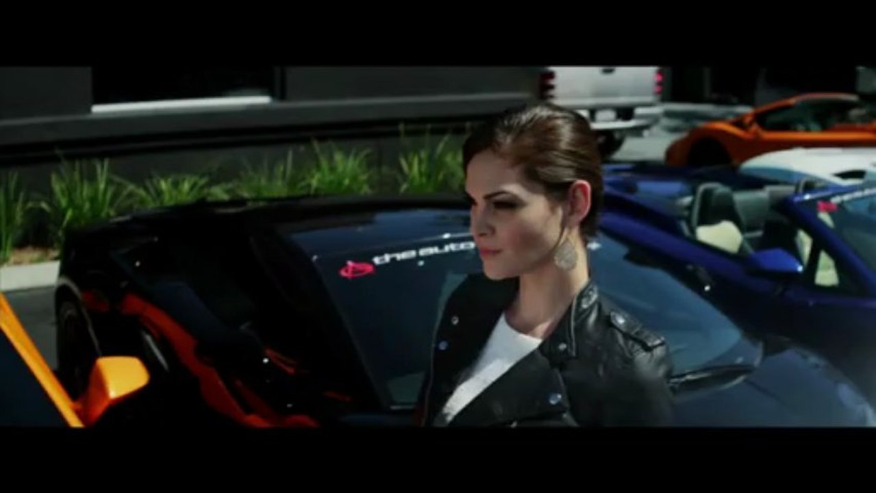 Runway Model takes control of 700hp Lamborghini Aventador from lamborghini North Los Angeles