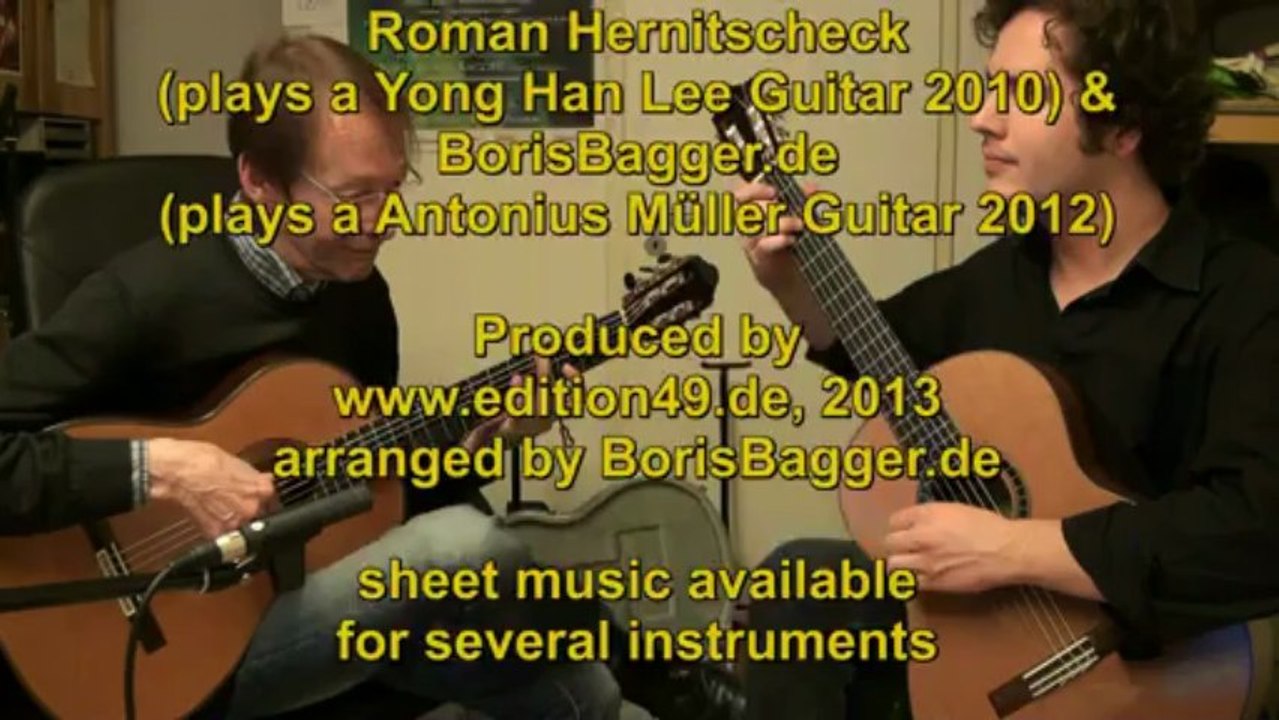 Erik Satie Gymnopedie 1 Boris Bagger Roman Hernitscheck 2 Gitarren two guitars