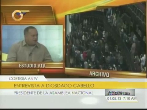 Cabello asegura que violencia en la AN fue por un montaje preparado por Julio Borges e Ismael García