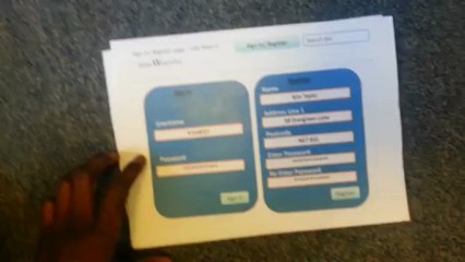 Walkthough of the low fidelity prototype website