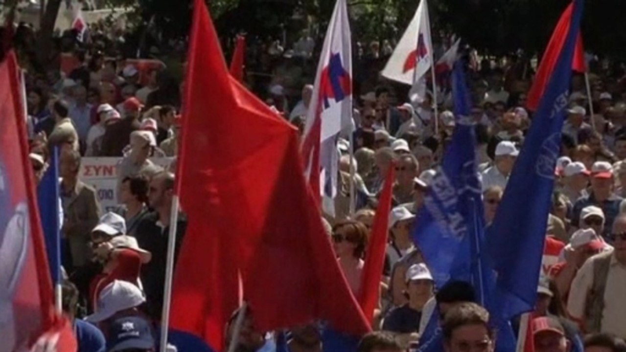May day protests spread across Europe