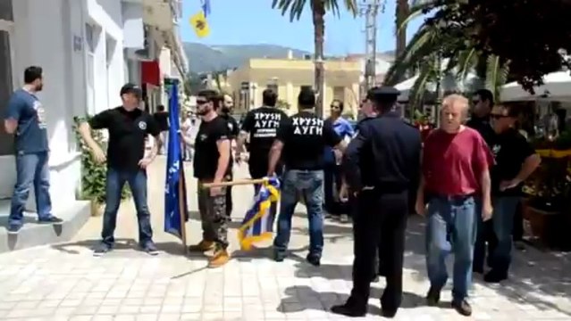 Ένταση μεταξύ Χρυσής Αυγής και ΠΑΜΕ - Κεφαλονιά 2