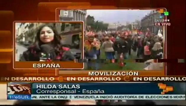 España se moviliza contra recortes en el Día del Trabajo