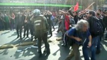 May Day celebrations turn violent in Santiago