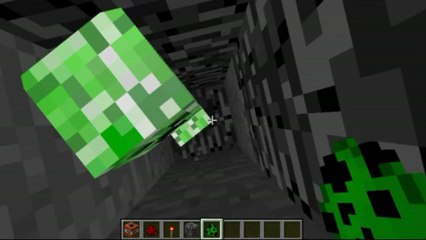 Creeper thrown into pit of awesome death!