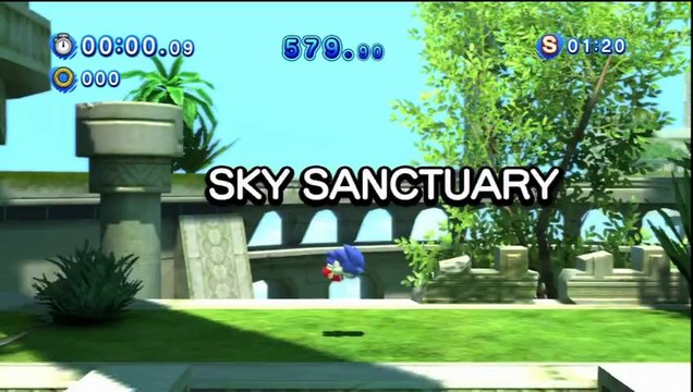 Sonic Generations - Sky Sanctuary Acte 1 - Défi 2 : La menace EggRobo