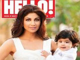 Shilpa With Son Viaan On The Cover Of Hello Magazine