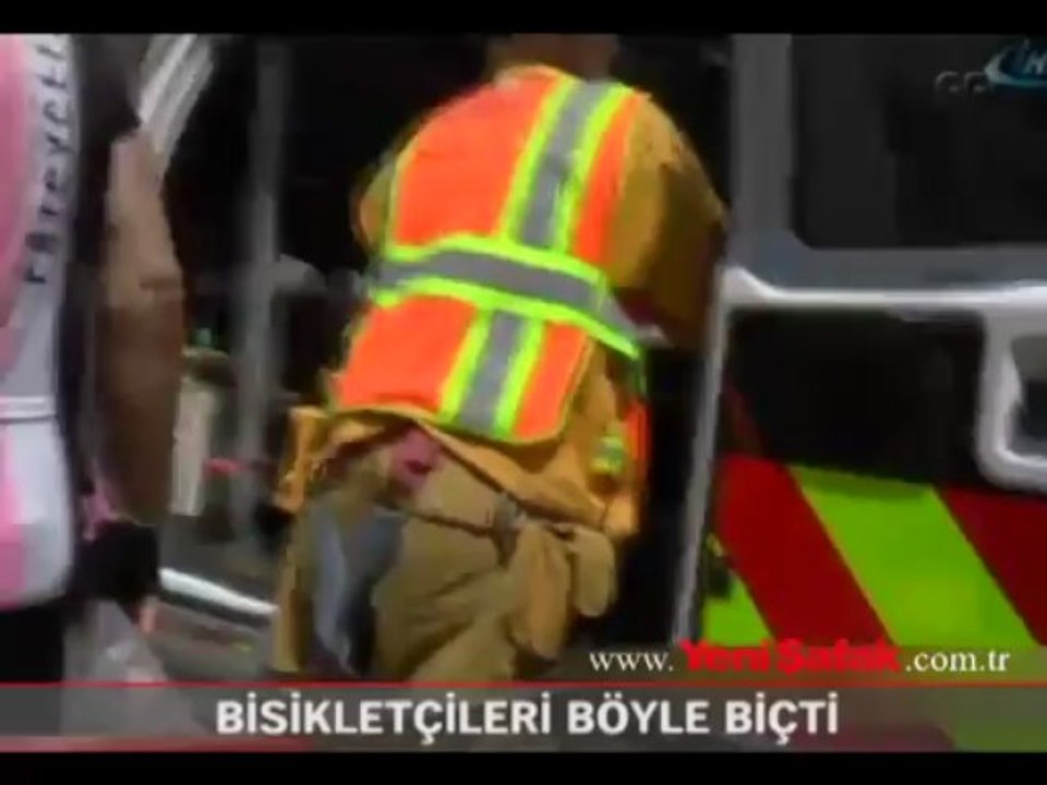 Bisikletçileri böyle biçti