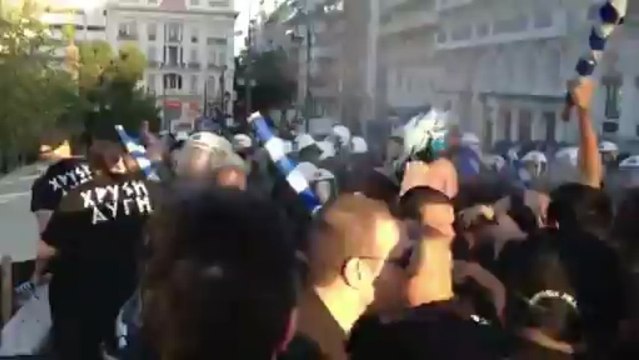 Μικροένταση στο συσσίτιο της Χρυσής Αυγής μόνο για Έλληνες