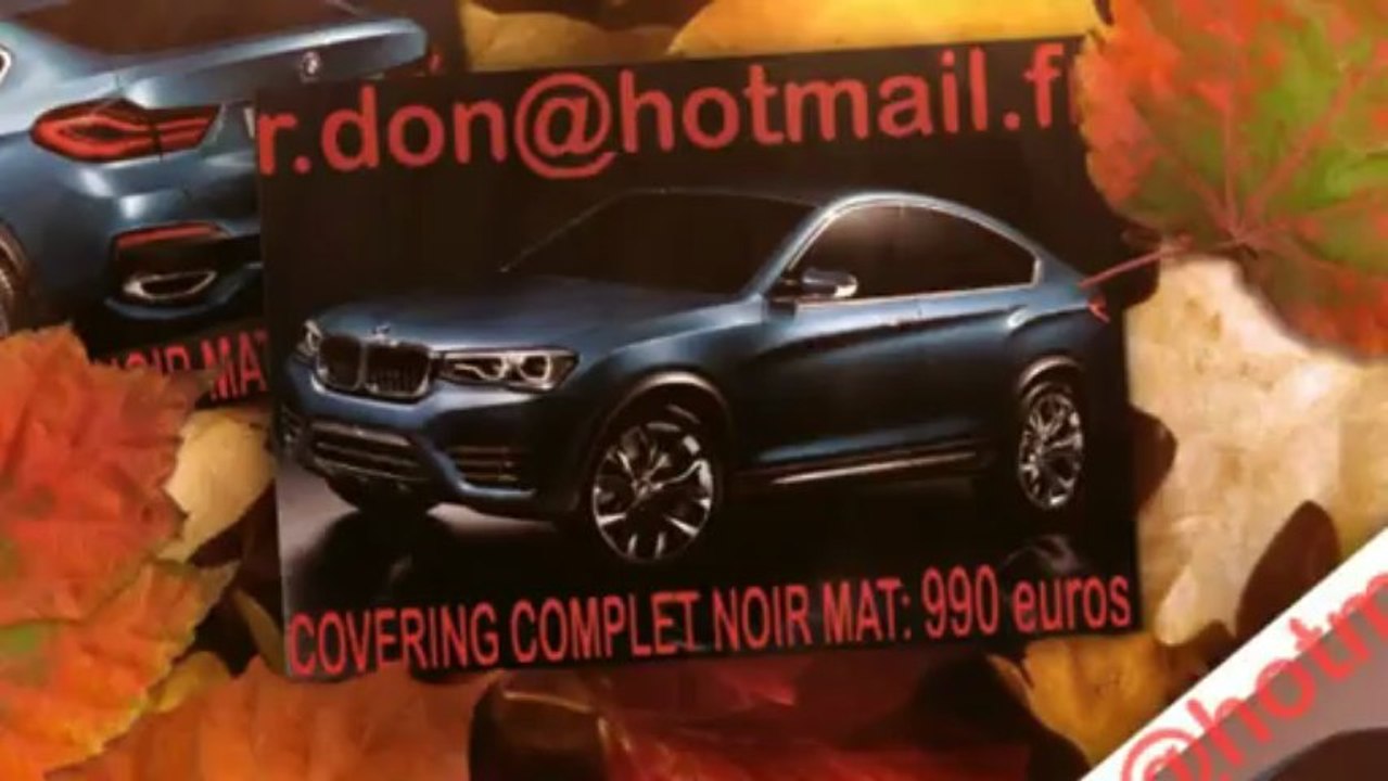 BMW X4, BMW X4, covering BMW X4, BMW X4 noir mat, BMW X4 peinture mate