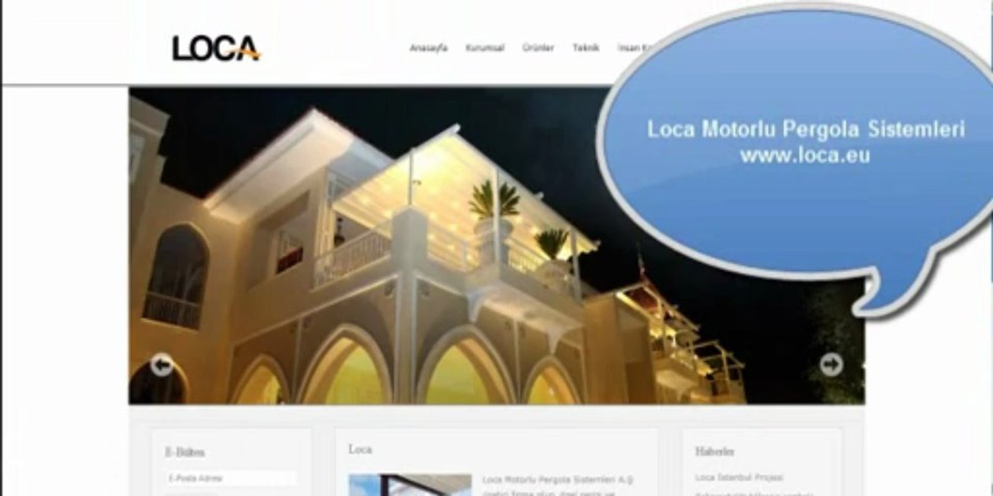 Loca Motorlu Pergola Sistemleri