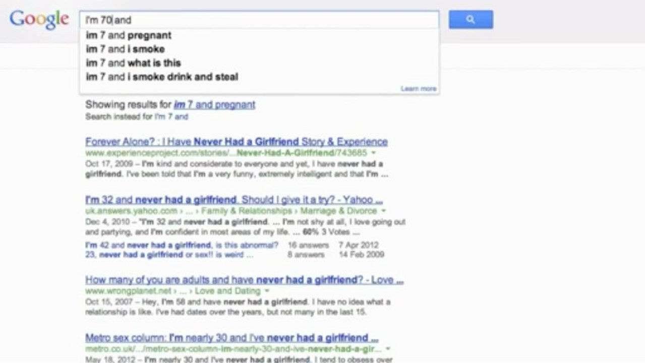 La condition Humaine vue par Google Suggest