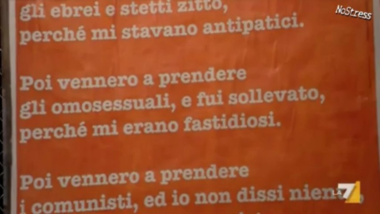 Prima di tutto vennero a prendere gli zingari "Bertolt Brecht"