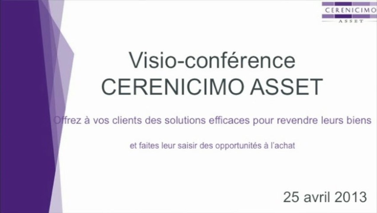 Visioconférence - Cerenicimo Asset