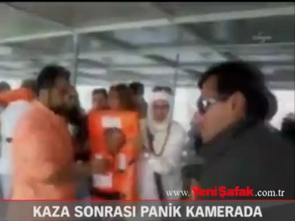 Kaza sonrası panik kamerada