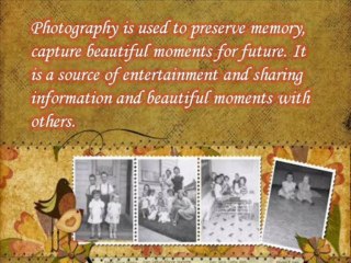Photography-A Memory Preserver