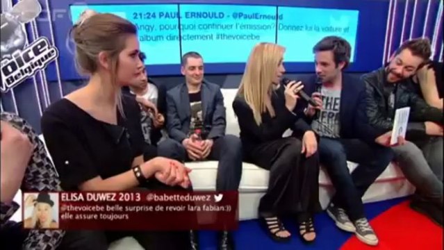Lara Fabian - Entrevista - The Voice Belgique (23.04.2013)