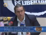 Registran 61 agresiones a periodistas y falta de garantías en cobertura electoral en 2012 en Venezuela