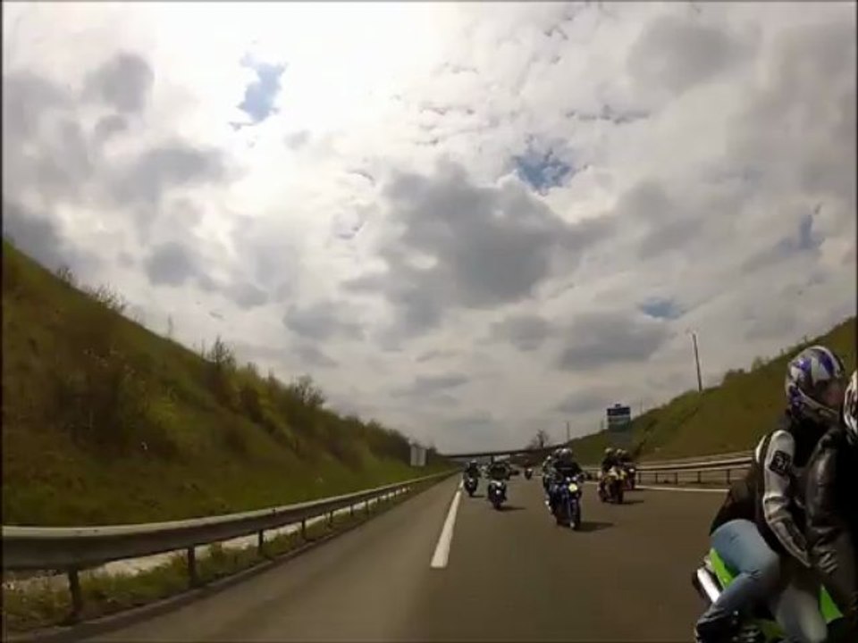 départ en direction de la fête de la moto de  noyon 2013