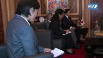 محمد الشيخ بيد الله يجري مباحثات مع رئيس  مجموعة الصداقة البرلمانية اليابانية المغربية