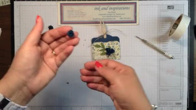 Stampin' Up! Video Tutorial Mini Paper Flowers