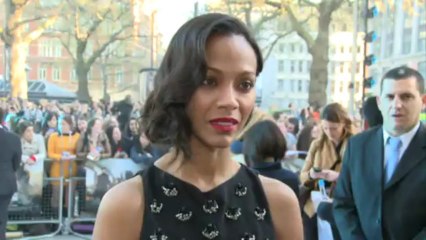 Zoe Saldana at Star Trek into Darkness premiere