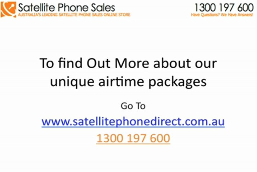Who sells isatphone pro satellite phone airtime contracts in Australia