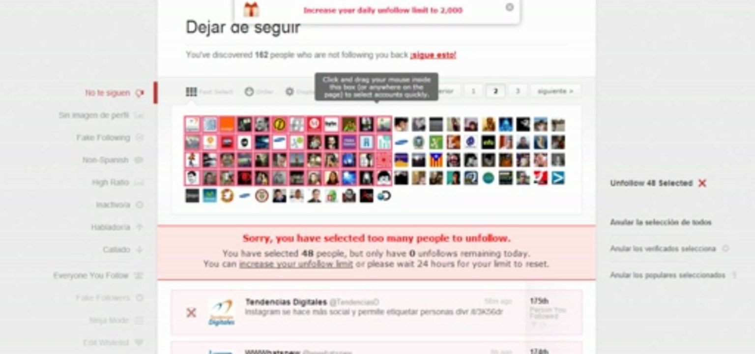 ManageFlitter: Cómo eliminar seguidores en Twitter de forma masiva