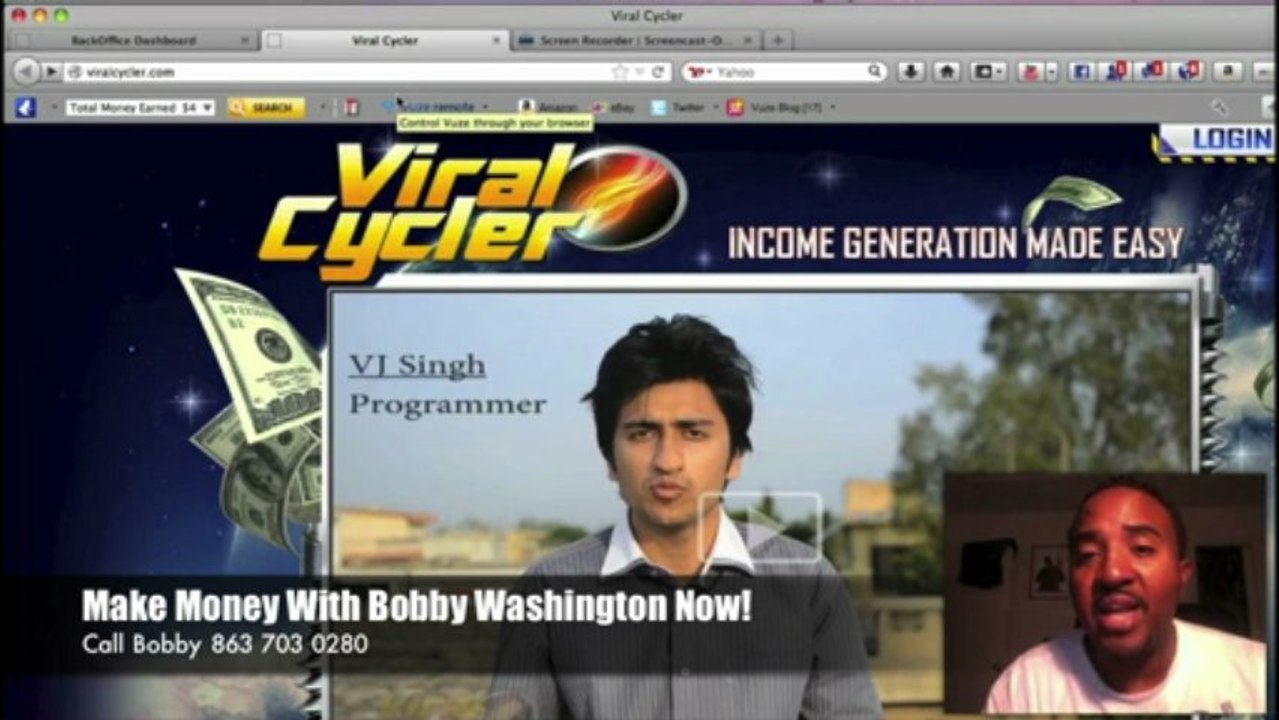 $4,418 in 4 Days Bobby Washington Earned In Viral Cycler Auto Pilot System