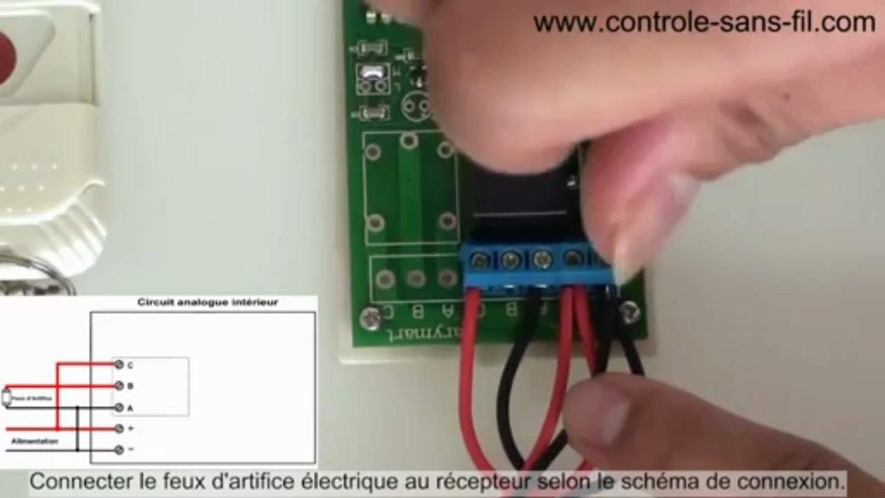 Comment utiliser un kit émetteur récepteur radio pour allumer feux d’artifice électrique