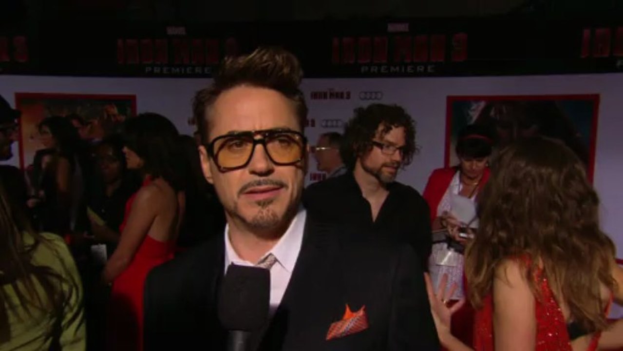 Iron Man 3 Premiere Robert Downey Jr. Interview