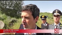 Caserta - Il ministro Orlando visita la discarica Sogeri (02.05.13)