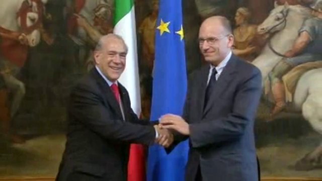 Roma - Incontro Letta - Gurria. Conferenza stampa (02.05.13)