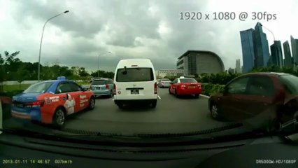 Day scene car dvr camera recorded with BlackVue DR500GW-HD