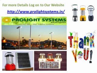 Solar Home Lighting Systems in Bangalore