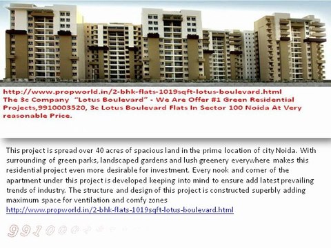 3C group Lotus Boulevard ,9910006454, Lotus Boulevard Noida Lotus Boulevard Sector 100