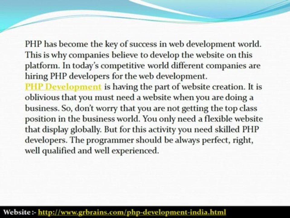 PHP Development: The High Class Solution For Flexible Website Creation