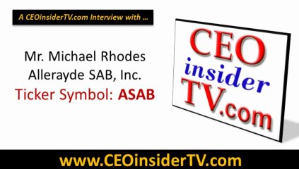 Allerayde SAB, Inc. (ASAB, OTC:ASAB, ASAB.PK) CEO Interview