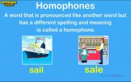 Homophones for grade 2
