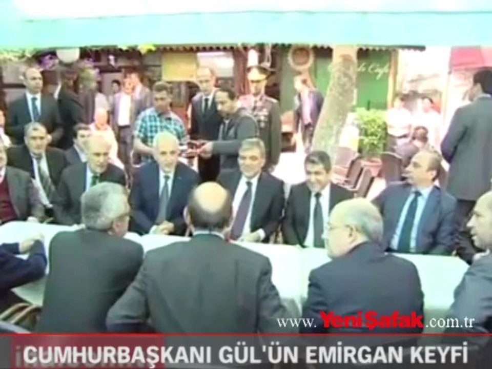 Cumhurbaşkanı Gül'ün Emirgan keyfi
