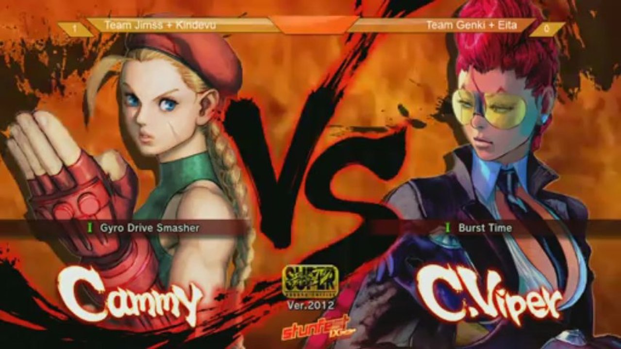 Stunfest 2013 SSF4 AE2012 Team - Finale Losers Jims / Kindevu VS Genki / Eita