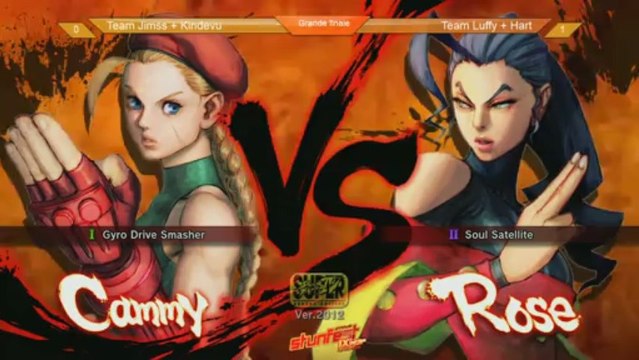 Stunfest 2013 SSF4 AE2012 Team Finale - Winners Jims / Kindevu VS Luffy / Hart