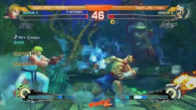 Stunfest2013 SSF4 AE2012 Team Grande Finale Jims / Kindevu VS Luffy / Ryan Hart
